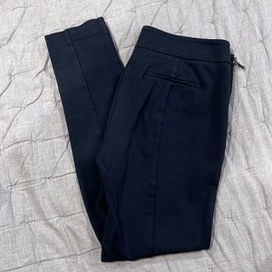 Cropped Navy Stretch Work Pant